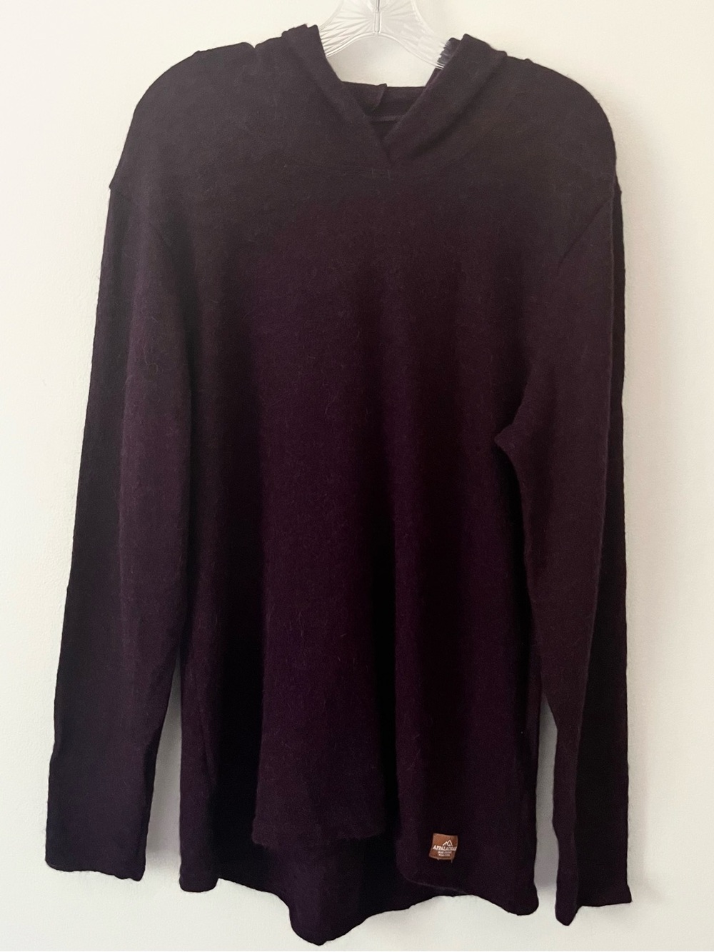 Appalachian Gear Company 100% Alpaca Hoodie Purple Women’s Large